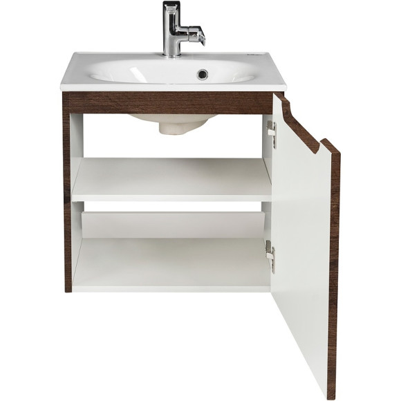 Тумба под раковину BelBagno Etna 50 R ETNA-500-1A-SO-RW-P-R подвесная Rovere Moro