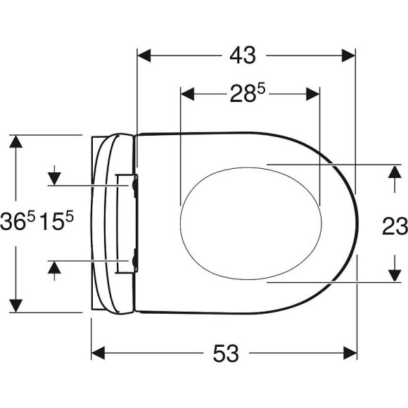 Унитаз Geberit iCon 500.784.01.1 подвесной с сиденьем Микролифт Унитаз Geberit iCon 500.784.01.1 подвесной с сиденьем Микролифт