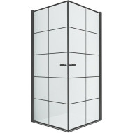 Душевой уголок New Trendy New Soleo Black 90х90 D-0285A/D-0285A профиль Черный стекло прозрачное Душевой уголок New Trendy New Soleo Black 90х90 D-0285A/D-0285A профиль Черный стекло прозрачное