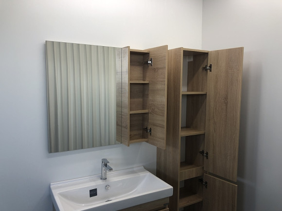 Зеркало со шкафом Comforty Тромсе 80 00004142222 Дуб сонома