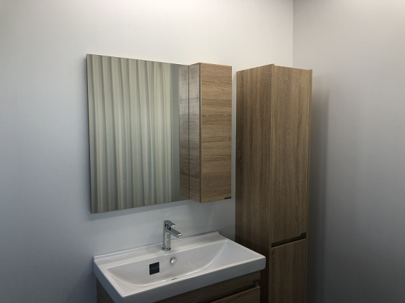 Зеркало со шкафом Comforty Тромсе 80 00004142222 Дуб сонома