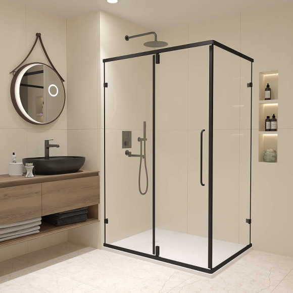 Душевой уголок RGW Classic CL-046B 120x80 350904628-14 профиль Черный матовый стекло прозрачное Душевой уголок RGW Classic CL-046B 120x80 350904628-14 профиль Черный матовый стекло прозрачное