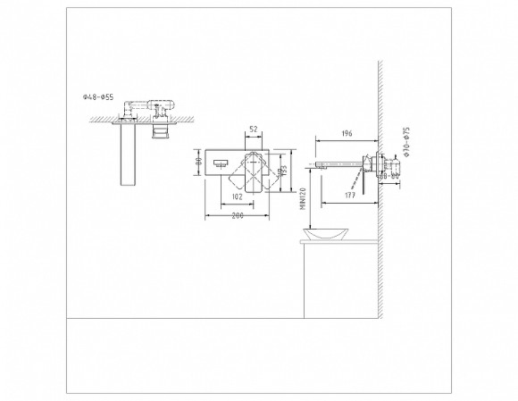 Смеситель для раковины Bravat Phillis P69183C-ENG Хром Смеситель для раковины Bravat Phillis P69183C-ENG Хром