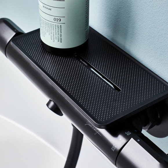 Смеситель для ванны Jacob Delafon Metro E21768-BL с термостатом Черный матовый