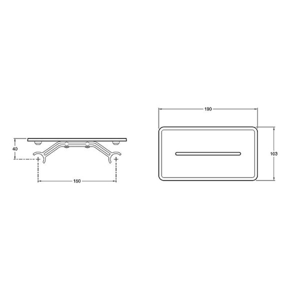 Смеситель для ванны Jacob Delafon Metro E21768-BL с термостатом Черный матовый