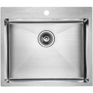 Кухонная мойка Paulmark Kroner 59 PM215951-BS Брашированная сталь