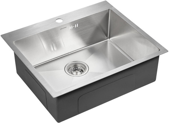Кухонная мойка Paulmark Kroner 59 PM215951-BS Брашированная сталь Кухонная мойка Paulmark Kroner 59 PM215951-BS Брашированная сталь