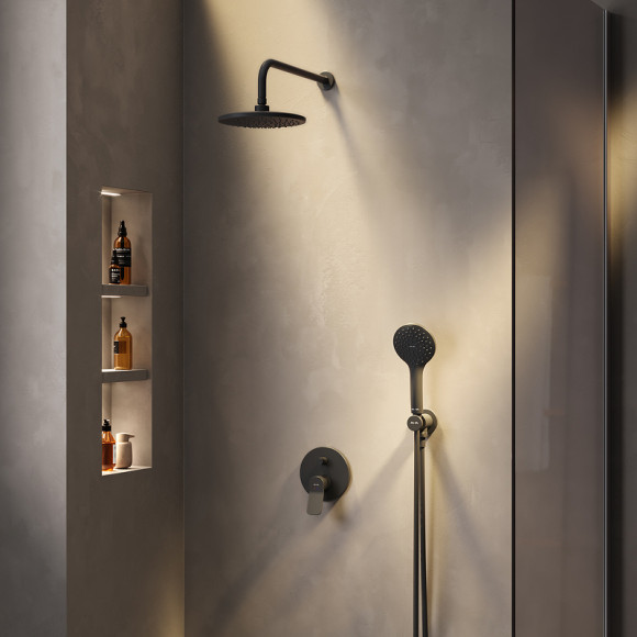 Душевая система AM.PM X-Joy FB85A1RH02 Черная Душевая система AM.PM X-Joy FB85A1RH02 Черная