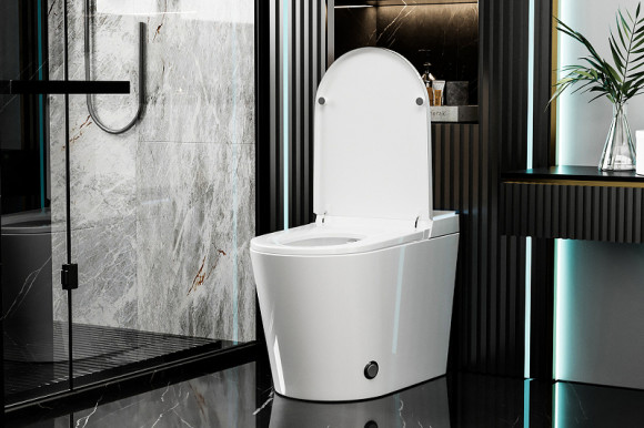 Унитаз биде Abber Bequem AC1117S приставной с сиденьем Микролифт Унитаз биде Abber Bequem AC1117S приставной с сиденьем Микролифт