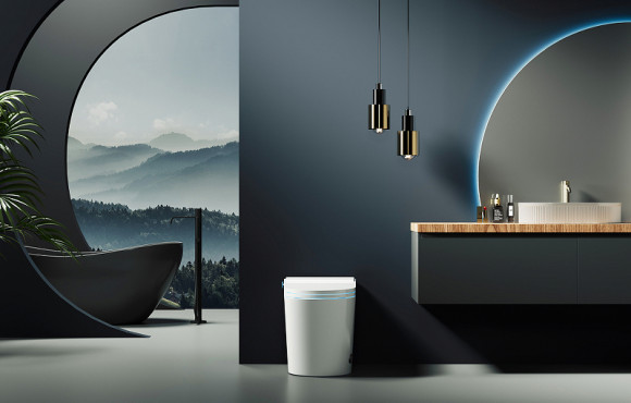 Унитаз биде Abber Bequem AC1117S приставной с сиденьем Микролифт Унитаз биде Abber Bequem AC1117S приставной с сиденьем Микролифт