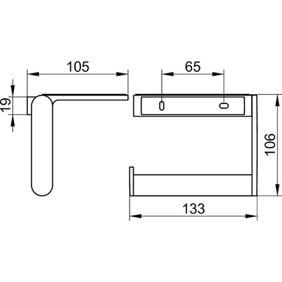 Держатель туалетной бумаги Keuco Plan 14973 370000 с полкой Черный матовый Держатель туалетной бумаги Keuco Plan 14973 370000 с полкой Черный матовый