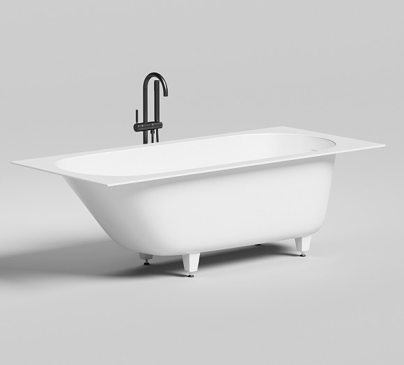 Ванна из искусственного камня Salini Ornella Kit 180х80 102412G Белая глянцевая Ванна из искусственного камня Salini Ornella Kit 180х80 102412G Белая глянцевая