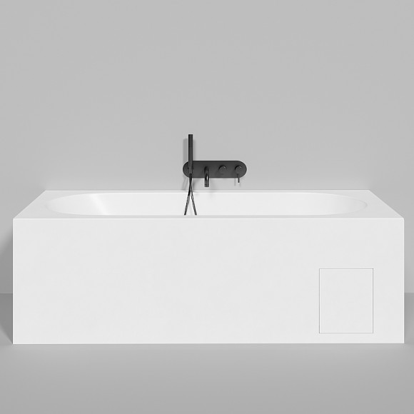 Ванна из искусственного камня Salini Ornella Kit 180х80 102412G Белая глянцевая Ванна из искусственного камня Salini Ornella Kit 180х80 102412G Белая глянцевая