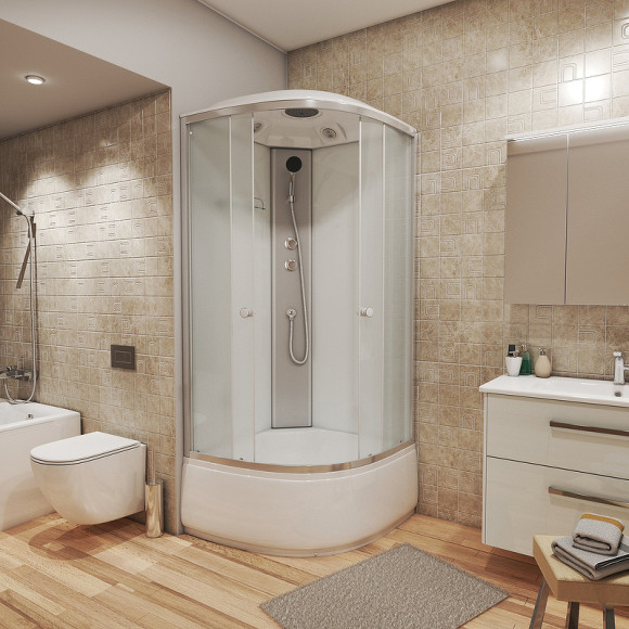 Душевая кабина Niagara Eco 90x90 E90/40/MT без гидромассажа Душевая кабина Niagara Eco 90x90 E90/40/MT без гидромассажа