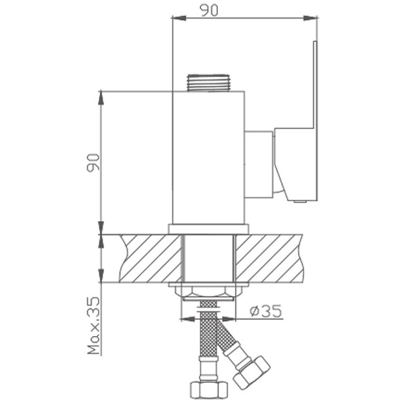 Смеситель для кухни Haiba HB73802 Нержавеющая сталь без излива