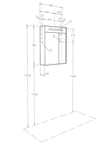 Зеркальный шкаф Aquaton Сильва 60 1A216202SIW60 с подсветкой Дуб фьорд Зеркальный шкаф Aquaton Сильва 60 1A216202SIW60 с подсветкой Дуб фьорд