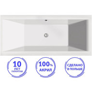 Акриловая ванна C-Bath Poseidon 180x80 CBQ008002 без гидромассажа