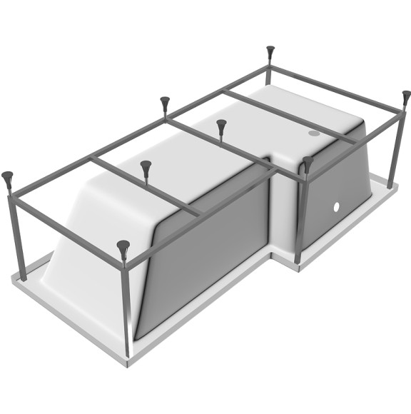 Акриловая ванна Vayer Options 165x85 L Гл000023294 без гидромассажа Акриловая ванна Vayer Options 165x85 L Гл000023294 без гидромассажа