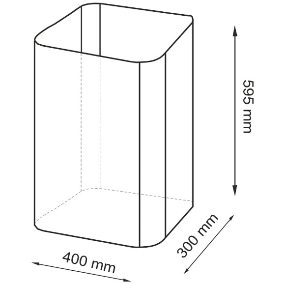 Корзина для белья WasserKRAFT Nuthe WB-910-L с крышкой Черная
