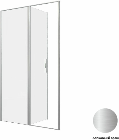 Душевая дверь Allen Brau Priority 120 3.31032.BA профиль Серебро браш стекло прозрачное Душевая дверь Allen Brau Priority 120 3.31032.BA профиль Серебро браш стекло прозрачное