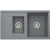 Кухонная мойка Aquaton Делия 87 1A716232DE230 Серая