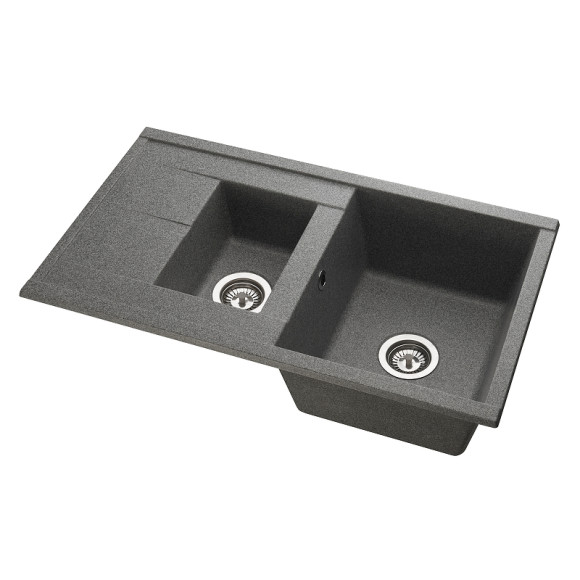 Кухонная мойка Aquaton Делия 87 1A716232DE230 Серая