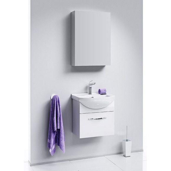 Зеркальный шкаф Aqwella МС 50 МС.04.05 Белый Зеркальный шкаф Aqwella МС 50 МС.04.05 Белый