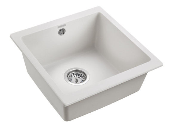 Кухонная мойка Paulmark Gera 50 PM104546-WH Белая Кухонная мойка Paulmark Gera 50 PM104546-WH Белая