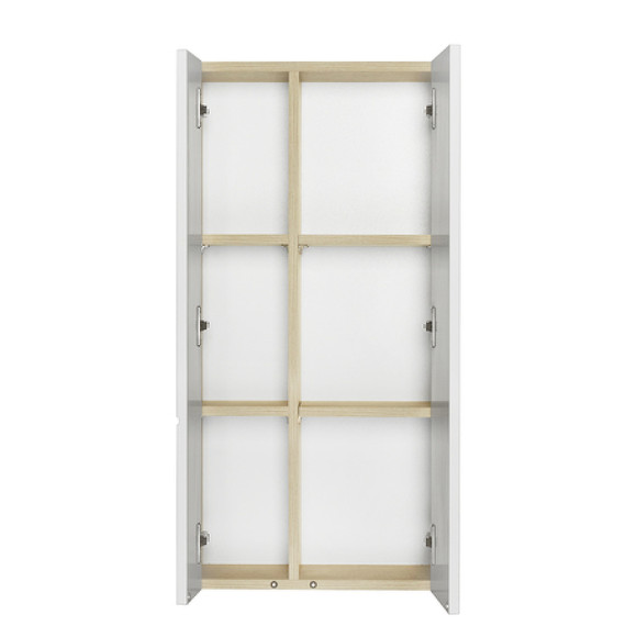 Подвесной шкаф Aquaton Мишель 43 1A243903MIX40 Дуб эндгрейн Белый