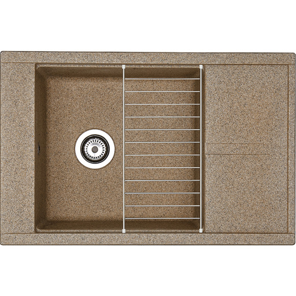 Кухонная мойка Aquaton Делия 78 1A715132DE270 Терракотовая