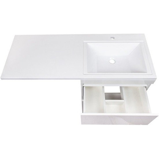 Тумба под раковину Style Line Даллас 120 Люкс Plus подвесная Белая Тумба под раковину Style Line Даллас 120 Люкс Plus подвесная Белая