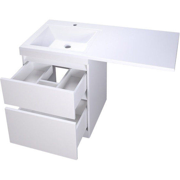 Тумба под раковину Style Line Даллас 120 Люкс Plus подвесная Белая Тумба под раковину Style Line Даллас 120 Люкс Plus подвесная Белая