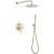 Душевая система Abber Emotion AF8818G Золото матовое