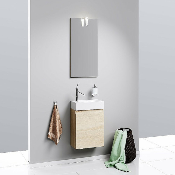 Тумба под раковину Aqwella Леон 40 Ln-MP.01.04/DS подвесная Дуб сонома Тумба под раковину Aqwella Леон 40 Ln-MP.01.04/DS подвесная Дуб сонома