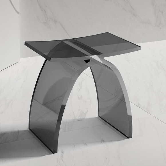 Стульчик для ванной Abber Kristall AT1739Onyx Черный Стульчик для ванной Abber Kristall AT1739Onyx Черный