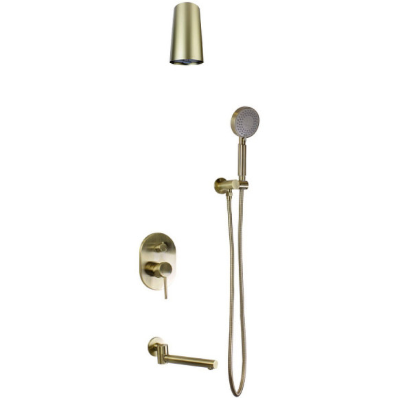 Душевая система Bronze de Luxe Scandi 14582-501BR Бронза