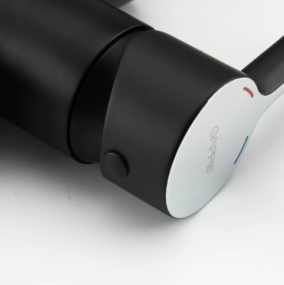Смеситель для кухни Gappo G03-6 G4303-6 Черный матовый Хром