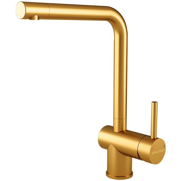 Смеситель для кухни Paulmark Spring Sp212067-BG Брашированное золото