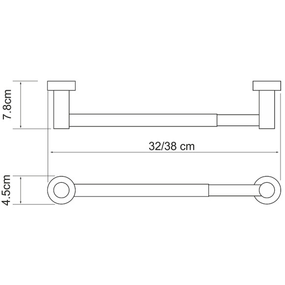 Держатель бумажных полотенец WasserKRAFT Donau K-9491 Хром