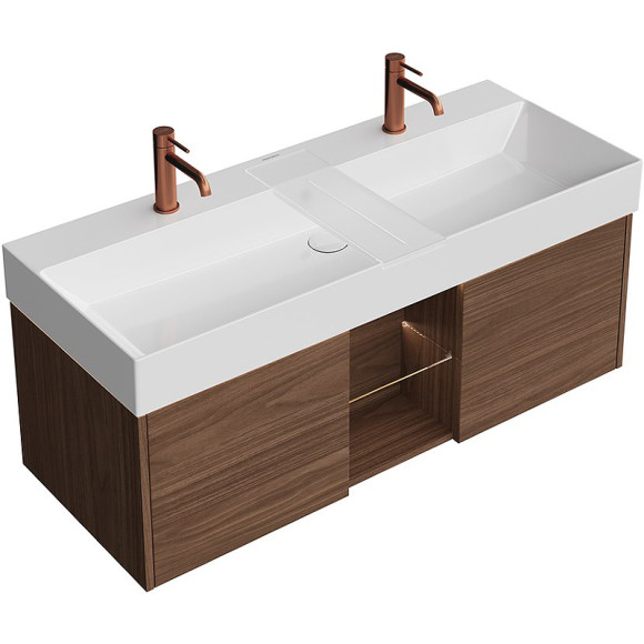 Тумба под раковину Kerama Marazzi Grande 120 GR.120.2\SNUT подвесная Структурированный орех Тумба под раковину Kerama Marazzi Grande 120 GR.120.2\SNUT подвесная Структурированный орех