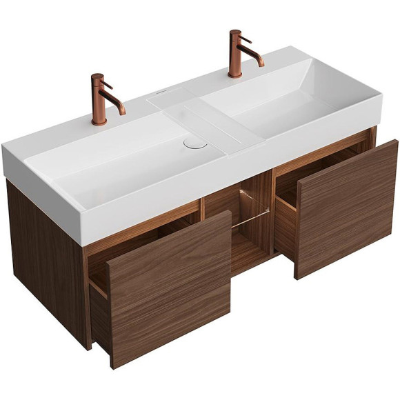 Тумба под раковину Kerama Marazzi Grande 120 GR.120.2\SNUT подвесная Структурированный орех Тумба под раковину Kerama Marazzi Grande 120 GR.120.2\SNUT подвесная Структурированный орех