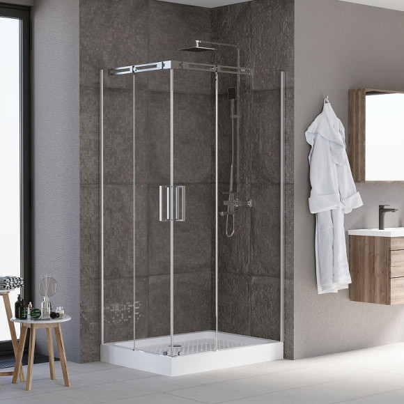 Душевой уголок Grossman Galaxy 110х80 R GR-3110R профиль Хром стекло прозрачное Душевой уголок Grossman Galaxy 110х80 R GR-3110R профиль Хром стекло прозрачное