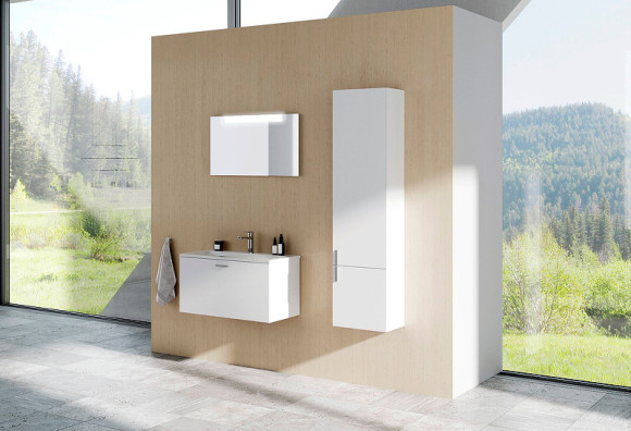 Шкаф пенал Ravak SB Clear II 40 R X000001644 подвесной Белый глянец