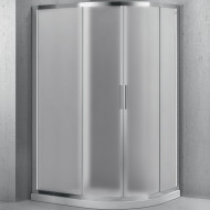 Душевой уголок BelBagno Sela 100x80 SELA-RH-2-100/80-P-Cr профиль Хром стекло рифленое