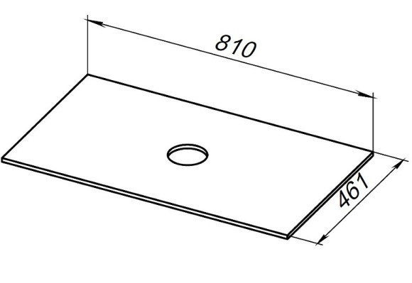 Столешница под раковину Allen Brau Reality 80 1.32023.B Бежевая Столешница под раковину Allen Brau Reality 80 1.32023.B Бежевая