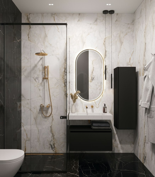 Раковина Boheme Armadi Art Flat 80 859-080-CLCT Белый мрамор