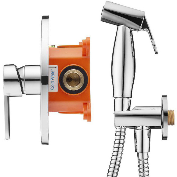 Гигиенический душ со смесителем Swedbe Platta 5524 Хром Гигиенический душ со смесителем Swedbe Platta 5524 Хром