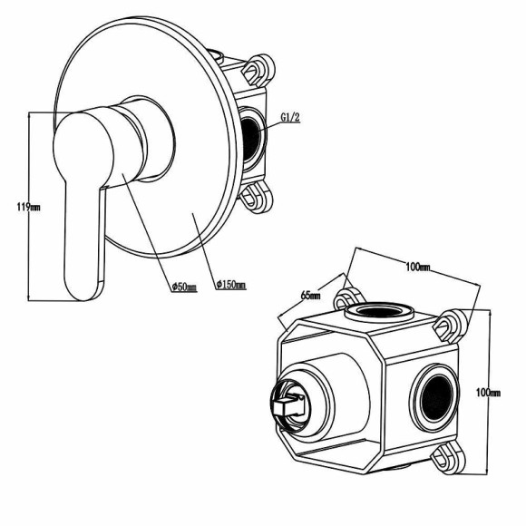Гигиенический душ со смесителем Swedbe Platta 5524 Хром Гигиенический душ со смесителем Swedbe Platta 5524 Хром