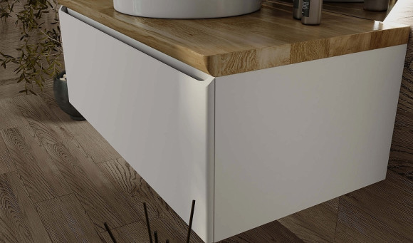 Тумба под раковину Jorno Solis New 100 SolN.01.100/P/W/JR подвесная Белая Тумба под раковину Jorno Solis New 100 SolN.01.100/P/W/JR подвесная Белая