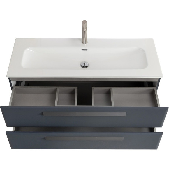 Тумба под раковину Cezares Eco-Cer-N 120 ECO-CER-N-1200-2C-SO-GR-P подвесная Grafito без ручек